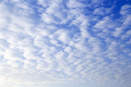 sky with fluffy clouds