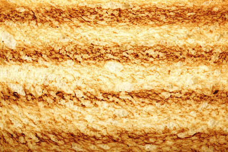 macro of toasted bread sliceの写真素材