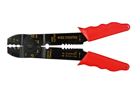  wire stripper or wire cutter isolated on white
