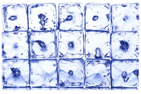 wall of square ice cubes for backgrounds