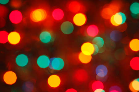 blurry christmas lights for background useの写真素材