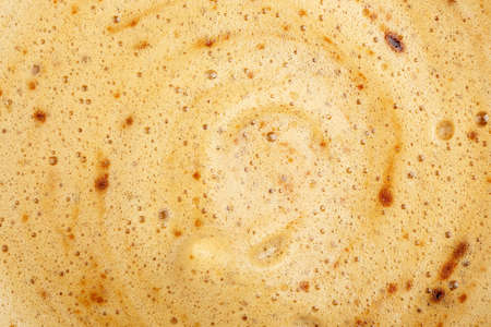 macro of coffee froth for background useの写真素材