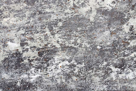 rusty metallic surface with cement, full frame