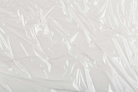 closeup of wrinkled plastic texture, full frameの写真素材