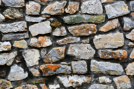 closeup of stone wall for background use, full frame