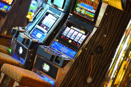 A slot machine in the casinoのeditorial素材