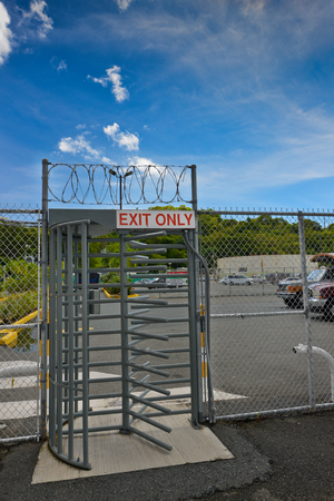 Metalic exit doorの写真素材