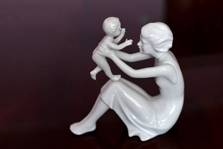 Mother and child porcelainの写真素材