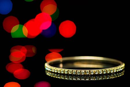Beautiful engagement ring with gemstones