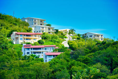 Impressive holiday houses in the island areaの写真素材