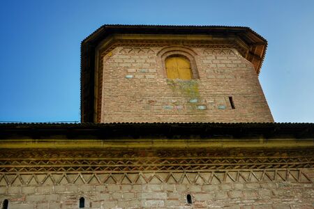 Building exterior of an old churchの写真素材