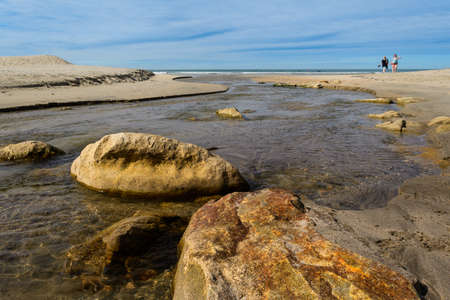 Vila Praia de Ancora, Portugal - September 17, 2017 : Arrival to the river sea Rio Ancora,Vila Praia de Ancora, Portugalのeditorial素材