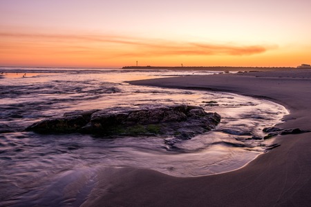 Arrival to the river sea Rio Ancora,Vila Praia de Ancora, Portugalの写真素材
