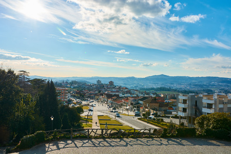 Penafiel, Portugal - February 05, 2015: View of the city Penafiel Porto District, Portugal.の写真素材