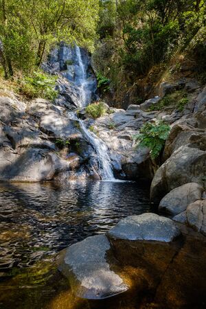 Waterfall Pedra Ferida, Coimbra, Portugal