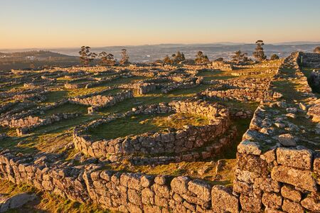 Pa?os de Ferreira, Portugal - January 19, 2020: Cit?nia de Sanfins, is today one of the main testimonies of the castreja culture of the peninsular northwest. Pa?os de Ferreira, Portugalのeditorial素材
