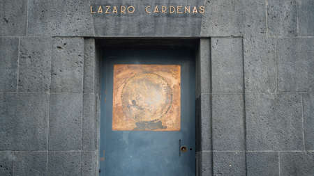 Entrance to the Crypt of the Former President Lazaro Cardenasのeditorial素材