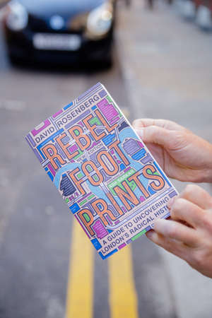 Portrait View Hands Holding David Rosenbergs Book About London History