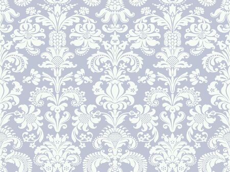 Vector seamless floral damask pattern for invitations, greeting cards, web page, pattern fills, or...