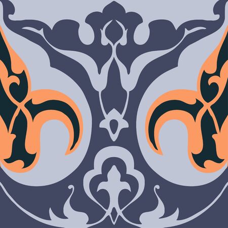 Vector vintage floral pattern, seamless abstract background. Colorful pattern can be used for textile, wallpaper, pattern fills, web page background, surface textures, packaging, and invitationsのイラスト素材