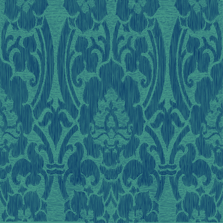 Seamless abstract striped floral pattern, vintage background. のイラスト素材