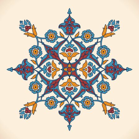 Arabesque vintage elegant floral decoration print for design template vector.のイラスト素材