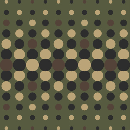 Halftone camo background. Vector dots texture retro. Abstract dotted background. Camouflage pattern. Green oliveのイラスト素材