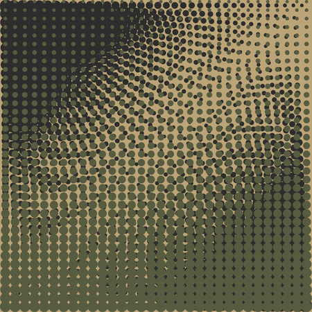 Halftone camo background. Vector dots texture retro. Abstract dotted background. Camouflage pattern. Green olive colorsのイラスト素材