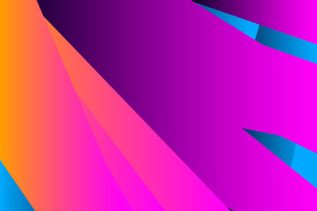 Minimal cover graphic, copy space design. Neon pink blue gradient colors. Abstract 80s texture geometric pattern lines. Dynamic stripes fluid trendy background. Artistic simple modern template vectorのイラスト素材