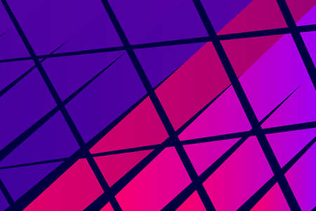 Minimal cover graphic, copy space design. Neon pink blue retro gradient color. Abstract texture geometric shapes lines pattern. Striped trendy background. Artistic simple modern template vector bannerのイラスト素材