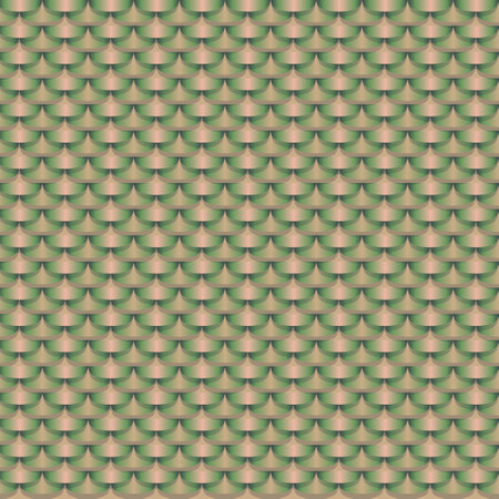 Abstract metal flake texture seamless background. Metallic squama, fachion geometric pattern in muted pastel green beige colors. Graphic design vector illustrationのイラスト素材