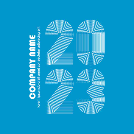 Abstract modern graphic design vector illustration background.  Annual report. Happy New Year. 2023...