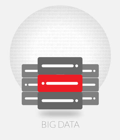 Editable vector cloud Big dataのイラスト素材
