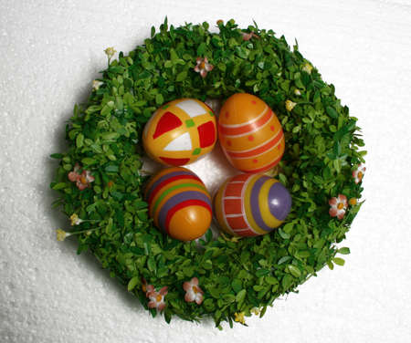 easter decoration isolated on white