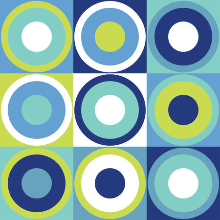 Retro seamless background with circlesのイラスト素材