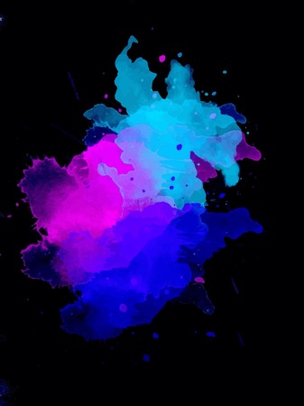 Creative watercolor brochure flyer design illustration. Template for poster o cover.のイラスト素材