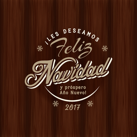 Spanish chalk lettering of christmas and new year sale discount offers and greetingsのイラスト素材