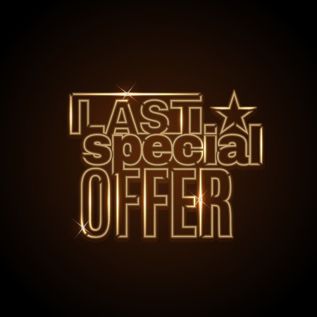 Yellow vector neon sale label template for shop businessのイラスト素材