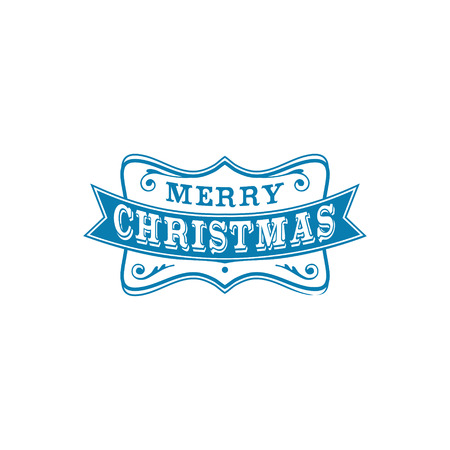 Simple Christmas and New Year card vector design template on white backgroundのイラスト素材
