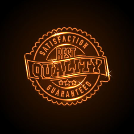 Yellow vector neon sale label template for shop businessのイラスト素材