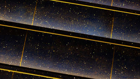 indoor staircase with glow light and patternの写真素材