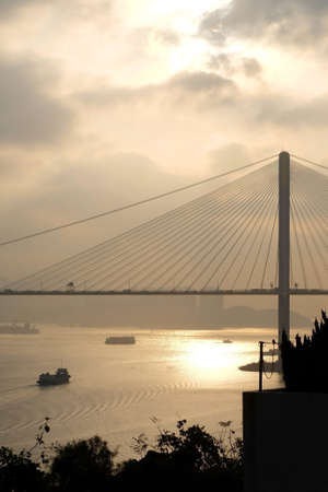 Vertical Hong Kong bridge