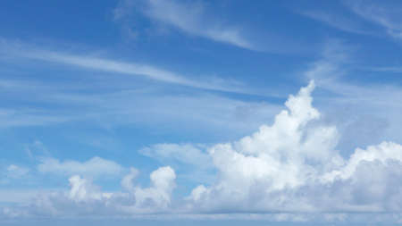 Cloudscape in blue sky
