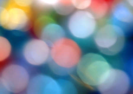 Colorful city bokeh lights at nightの写真素材