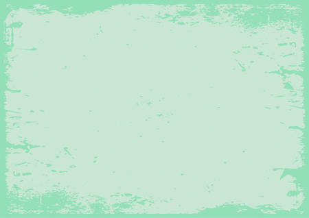 The blank pastel green grunge textured background with borderのイラスト素材