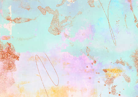 The gradient blue and purle grungy textured background with glitter effectの写真素材