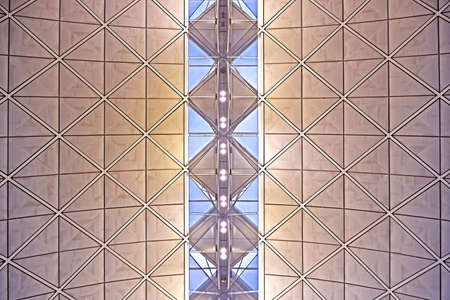 The interior architecture design of Hong Kong international airport main terminal buildingのeditorial素材