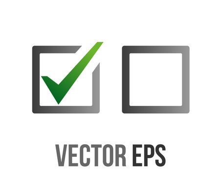 The isolated vector gradient bright grey rounded square check mark shiny button iconのイラスト素材