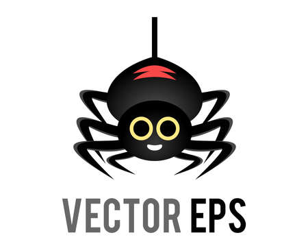 The vectot black eight legged arachnid or spider iconのイラスト素材