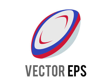 The isolated vector classic brown america football or rugby game ball iconのイラスト素材